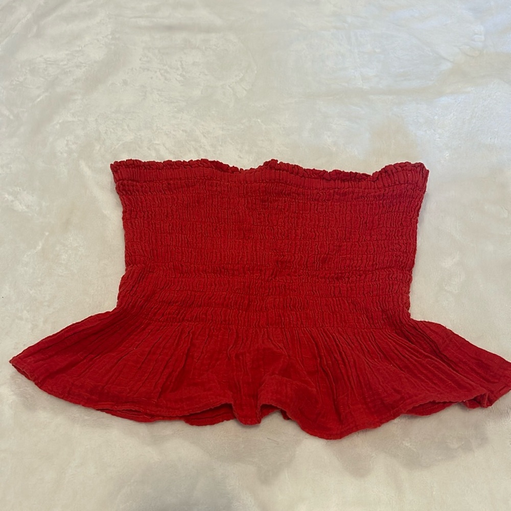 Red American eagle outfitters tube top M